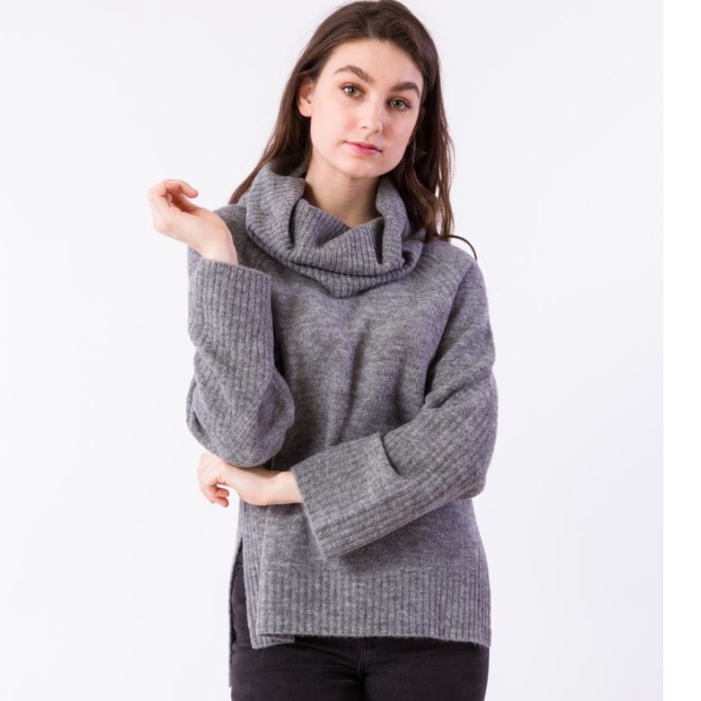 Kerisma Gray Cowl Neck Sweater